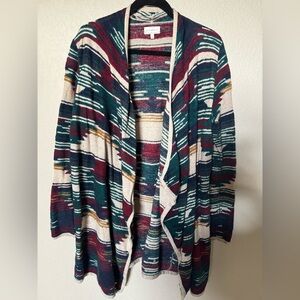 Lucky Brand Multicolor Striped Cardigan